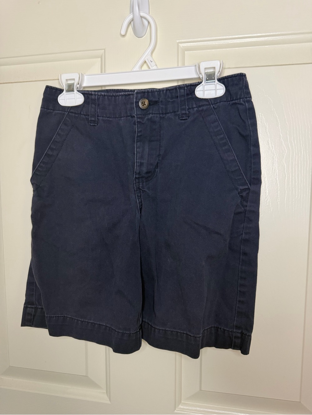 Chaps Navy and White Cotton Shorts